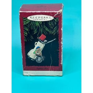 Hallmark Gopher Fun Golf Bag Christmas Ornament Holiday Decoration Sports Theme